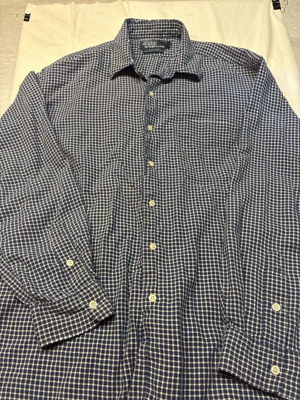 Polo Ralph Lauren Marlowe Cotton Wool Gingham Check Shirt Size L